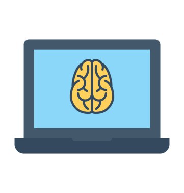 Laptop Düz Vektör Simgesi