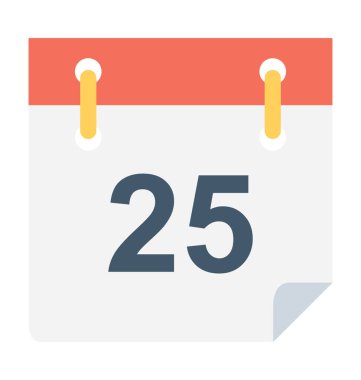 Güncel değil düz vektör simgesi