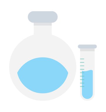 Laboratuvar Test düz vektör simgesi