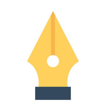 Kalem ucu düz vektör simgesi