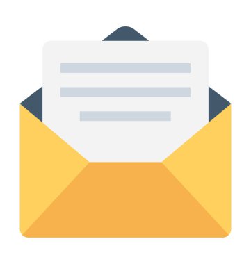 e-posta düz vektör simgesi