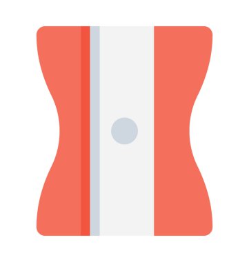 Kalemtıraş düz vektör simgesi