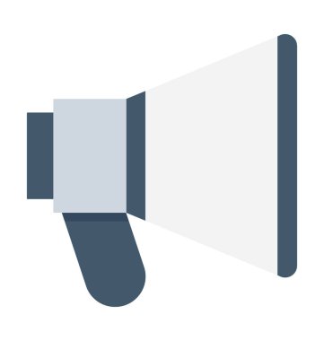 megafon düz vektör simgesi