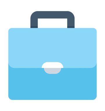 Okul çantası düz vektör simgesi