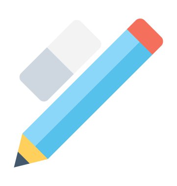 İleti örneği düz vektör simgesi