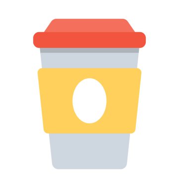 Suyu Kupası düz vektör simgesi