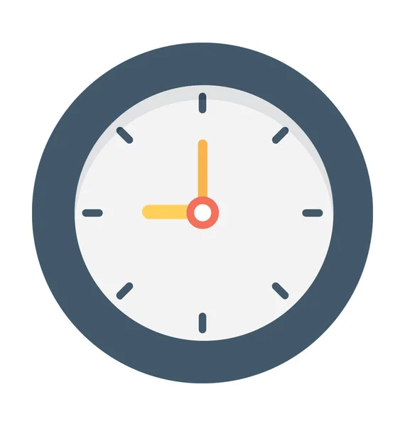 Reloj icono vector plano — Archivo Imágenes Vectoriales