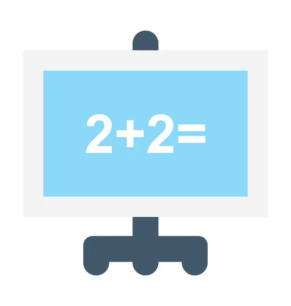 Math som platte Vector Icon — Stockvector