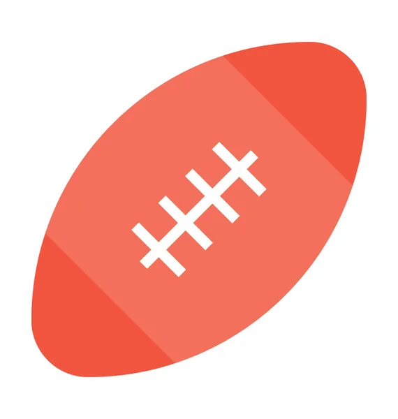 Rugby platte Vector Icon — Stockvector