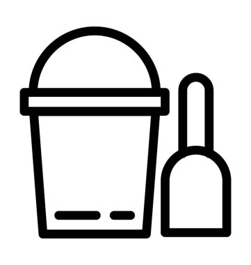 Plaj Oyuncakları Düz vektör simgesi