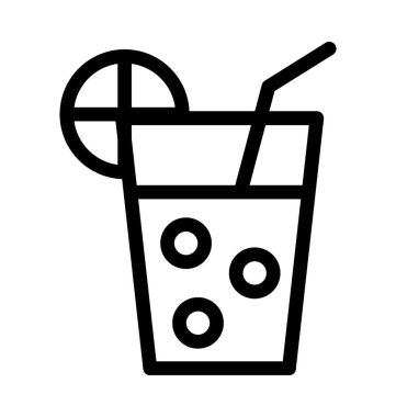 Limonata düz vektör simgesi