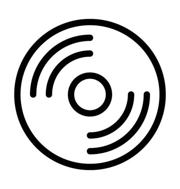 CD düz vektör simgesi