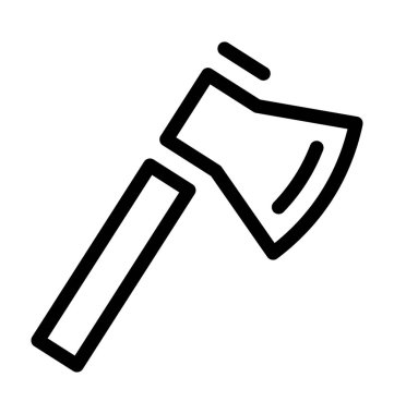 Balta düz vektör simgesi