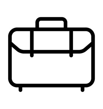 evrak çantası düz vektör simgesi