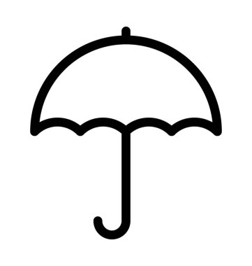 Şemsiye Düz Vektör Simgesi