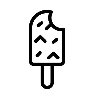 Buz Pop düz vektör simgesi