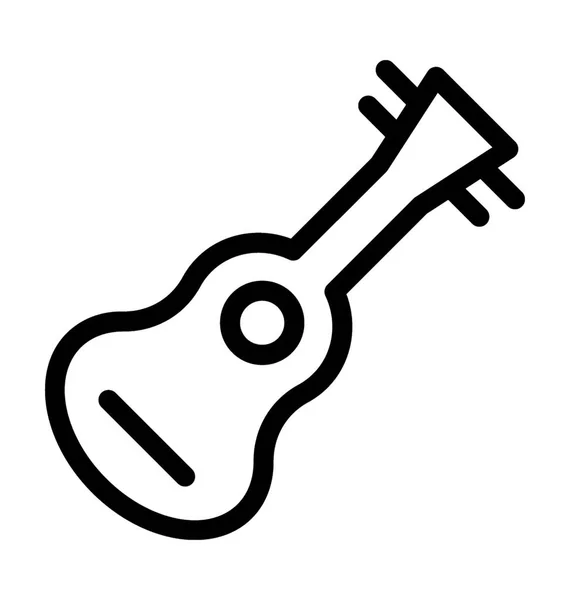 Guitar Flat Vector Icon — Stock Vector