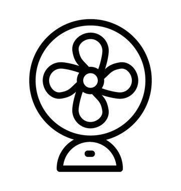 Vantilatör düz vektör simgesi