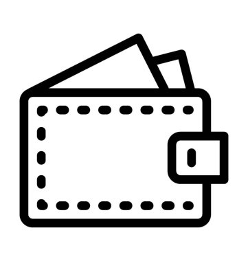 Cüzdan Düz Vektör Simgesi