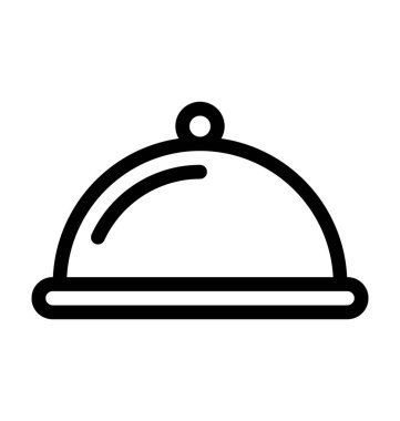 Tabağı düz vektör simgesi