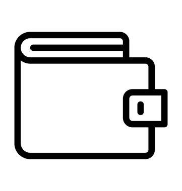 Cüzdan Düz Vektör Simgesi