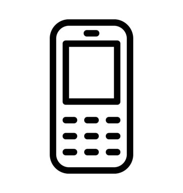 telefon düz vektör simgesi