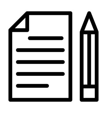 Yazılı düz vektör simgesi