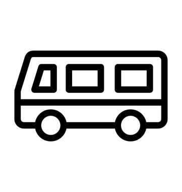 Van düz vektör simgesi