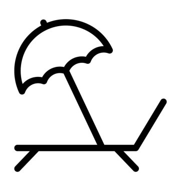 Düz vektör simge güneşlenmek