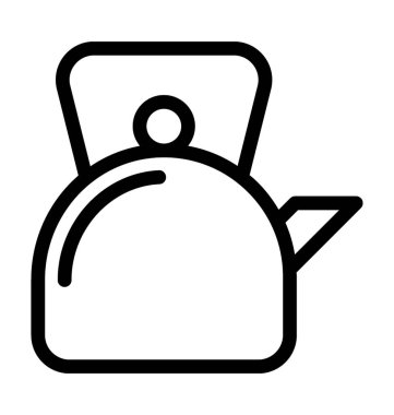 Su ısıtıcısı düz vektör simgesi