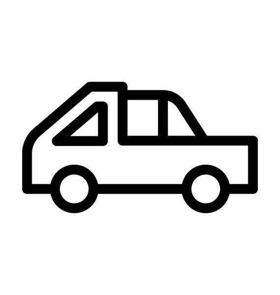 Lieferwagen Flat Vector Symbol — Stockvektor