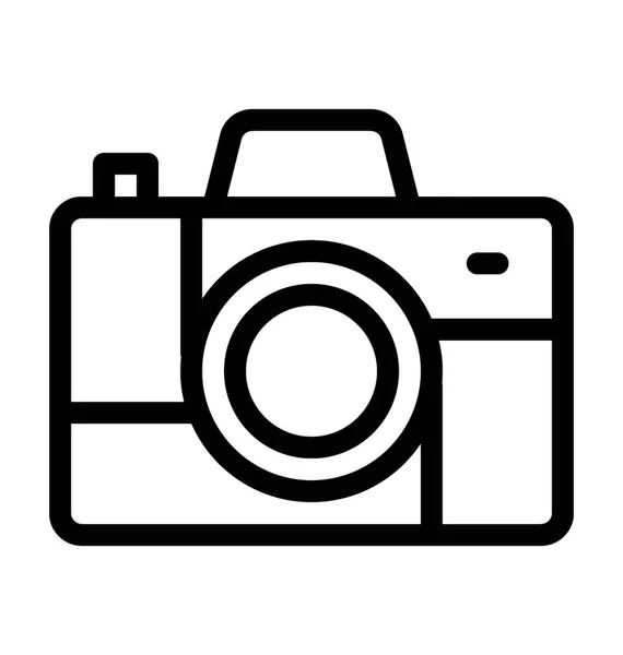 Caméra Icône Vectorielle Plate — Image vectorielle