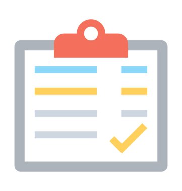 Makale düz vektör simgesi