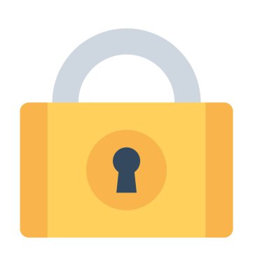 düz vektör simgesini kilitle