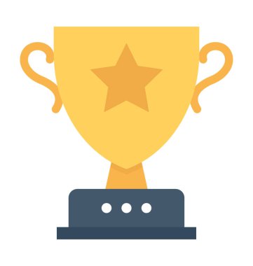 Trophy Düz Vektör Simgesi