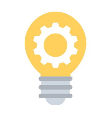 Çözüm düz vektör simgesi