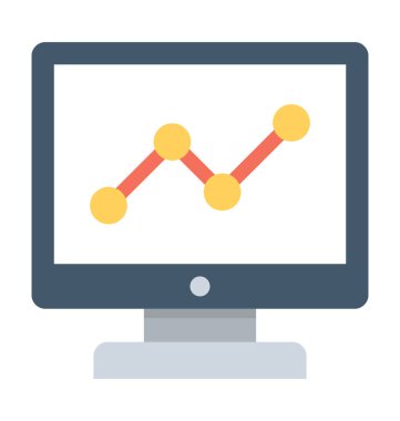 SEO grafik düz vektör simgesi