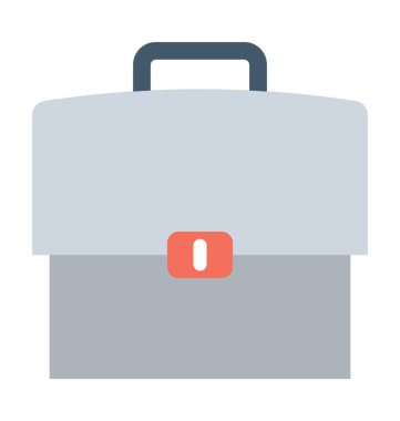 evrak çantası düz vektör simgesi