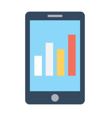 Online grafik düz vektör simgesi