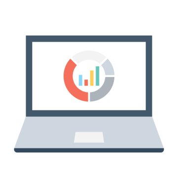 SEO grafik düz vektör simgesi