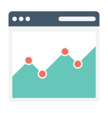 SEO grafik düz vektör simgesi