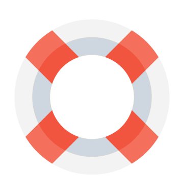 Hayat yüzük düz vektör simgesi