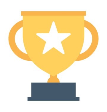 Trophy Düz Vektör Simgesi