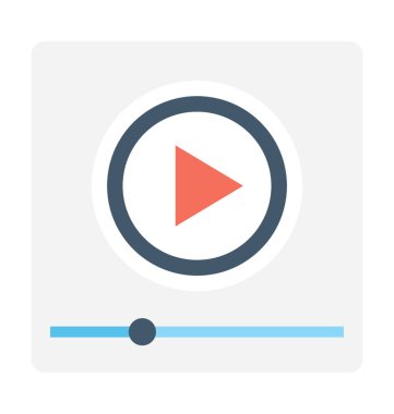 Bulut ağ düz vektör simgesi