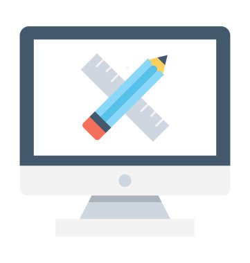 Düz vektör simge tasarlamak