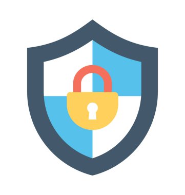 Koruma Kalkanı düz vektör simgesi