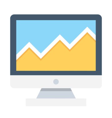 SEO grafik düz vektör simgesi