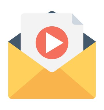 Müzik dosya düz vektör simgesi