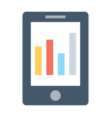 Online grafik düz vektör simgesi