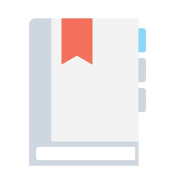 Günlüğü düz vektör simgesi